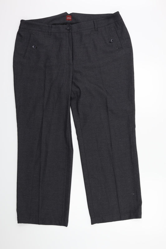 Olsen Womens Grey   Trousers  Size 20 L28 in