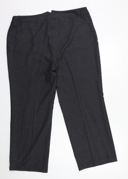 Olsen Womens Grey   Trousers  Size 20 L28 in