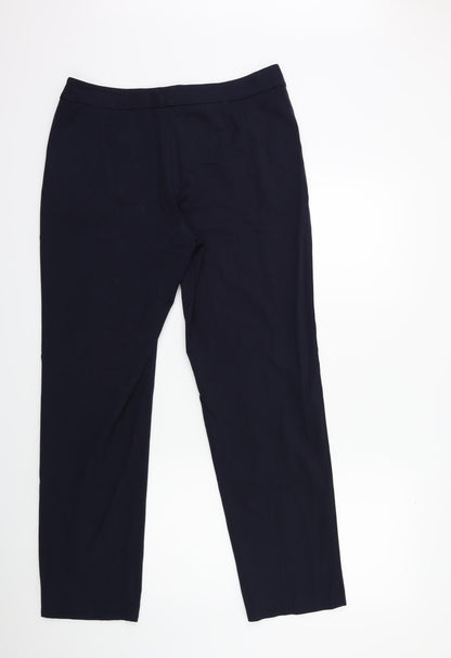 Womens UK Size 14 Marks and Spencer Regular Fit  Blue Trousers