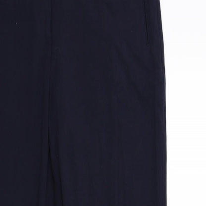 Womens UK Size 14 Marks and Spencer Regular Fit  Blue Trousers