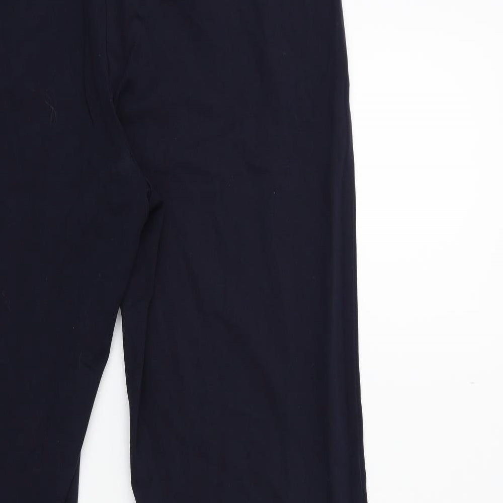 Womens UK Size 14 Marks and Spencer Regular Fit  Blue Trousers