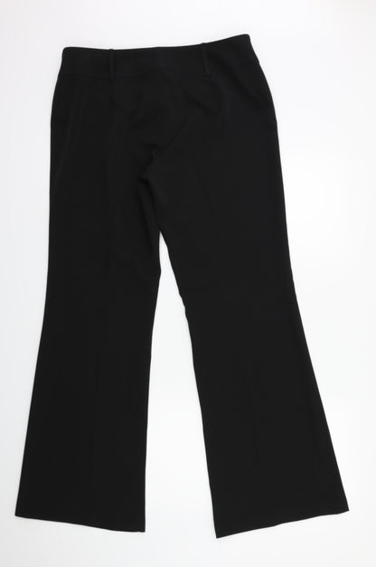 Womens UK Size 34 in Preworn Regular Fit  Black Trousers