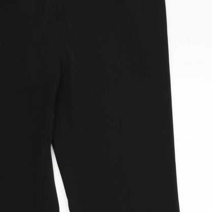 Womens UK Size 34 in Preworn Regular Fit  Black Trousers