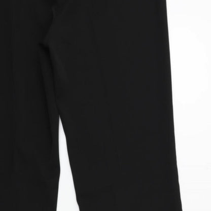 Womens UK Size 34 in Preworn Regular Fit  Black Trousers