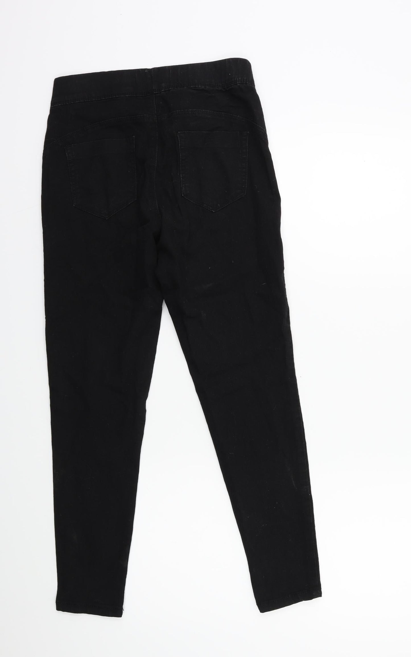 Denim & Co. Womens Black  Denim Jegging Jeans Size 8 L25 in