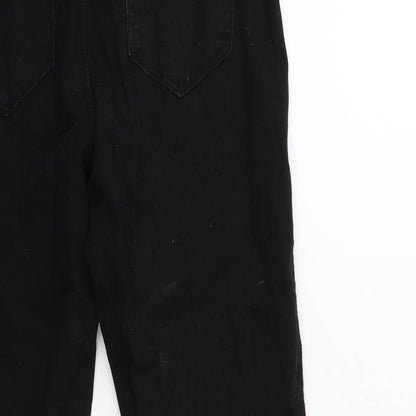 Denim & Co. Womens Black  Denim Jegging Jeans Size 8 L25 in