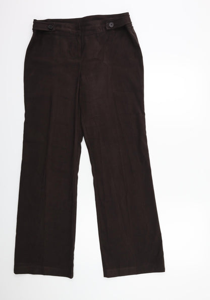 George Womens Brown   Trousers  Size 14 L31 in