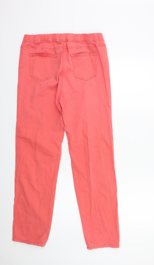 George Womens Pink  Denim Jegging Jeans Size 14 L30 in