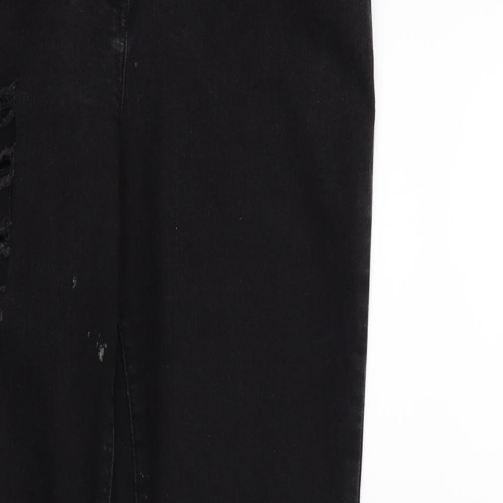 NEXT Womens Black  Denim Skinny Jeans Size 12 L29 in