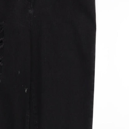 NEXT Womens Black  Denim Skinny Jeans Size 12 L29 in