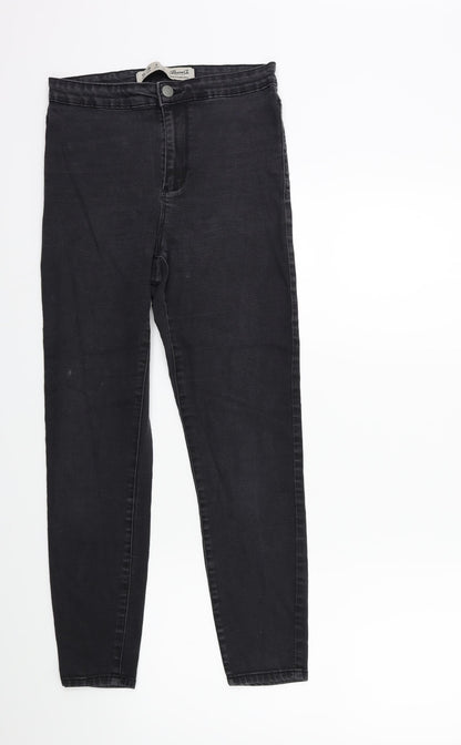 Denim & Co. Womens Black  Denim Skinny Jeans Size 10 L25 in