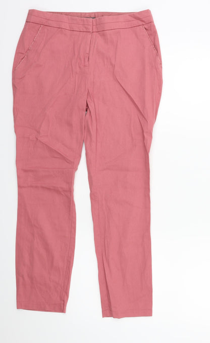 Primark Womens Pink   Trousers  Size 10 L25 in