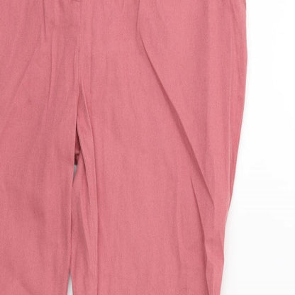 Primark Womens Pink   Trousers  Size 10 L25 in