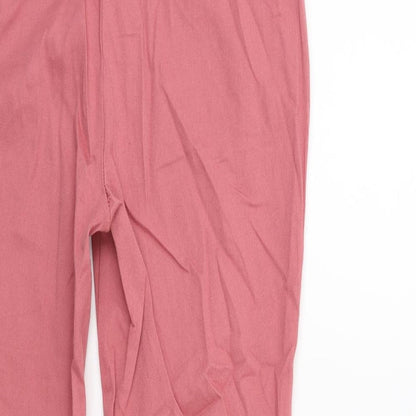Primark Womens Pink   Trousers  Size 10 L25 in