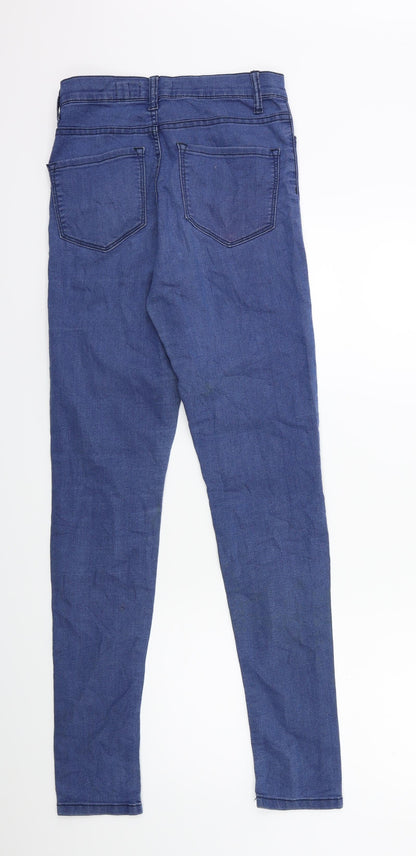 Womens UK Size 8 C Denim Regular Fit Skinny Blue Jeans