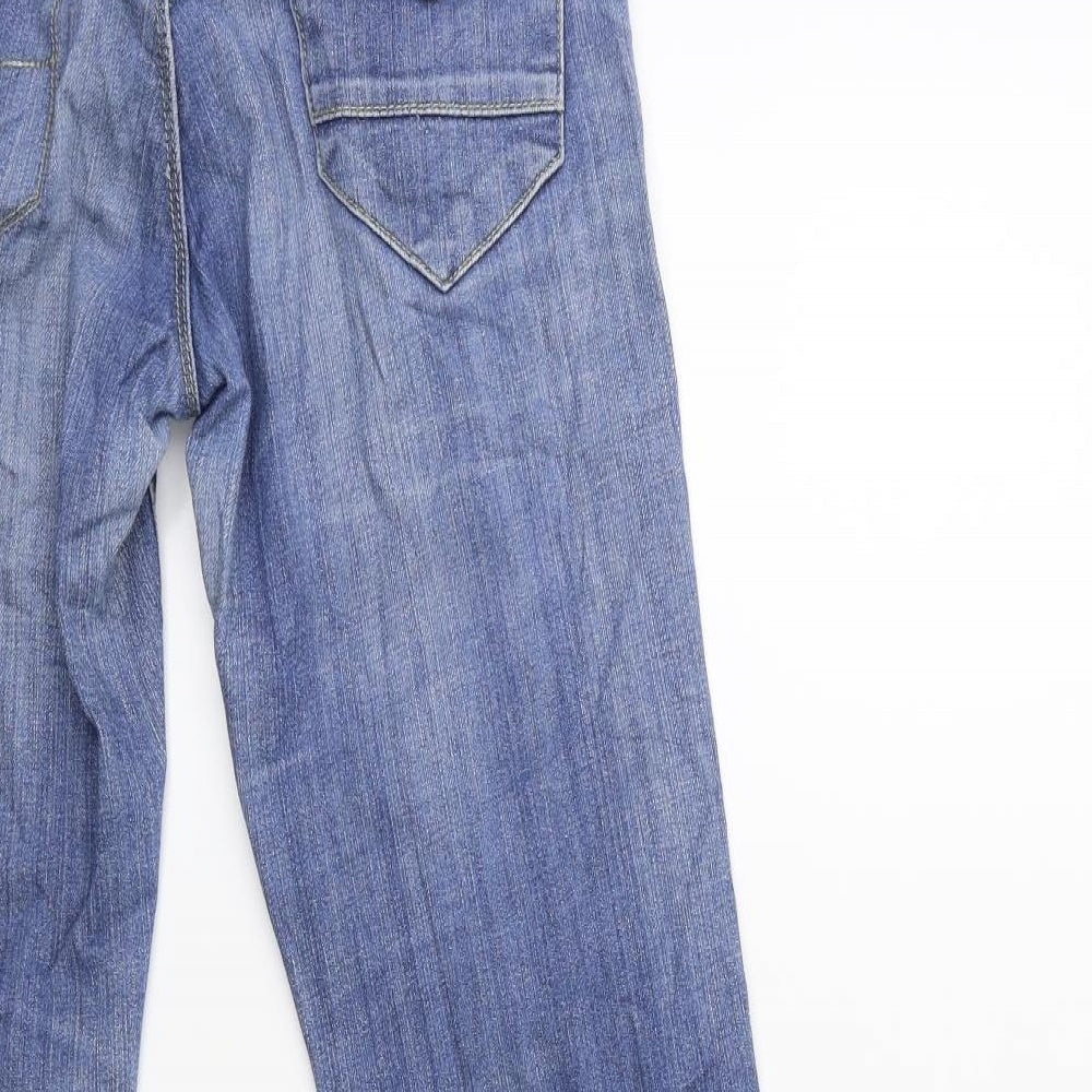 moda + Womens Blue  Denim Straight Jeans Size 27 in L32 in