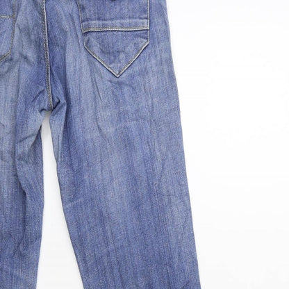 moda + Womens Blue  Denim Straight Jeans Size 27 in L32 in