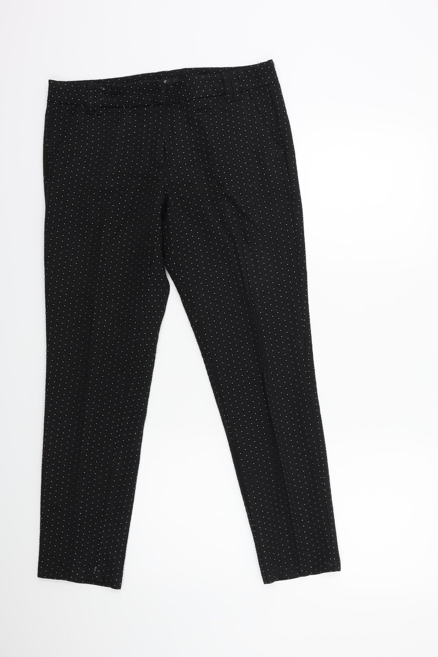 Womens UK Size 10 NEXT Regular Fit  Black Trousers