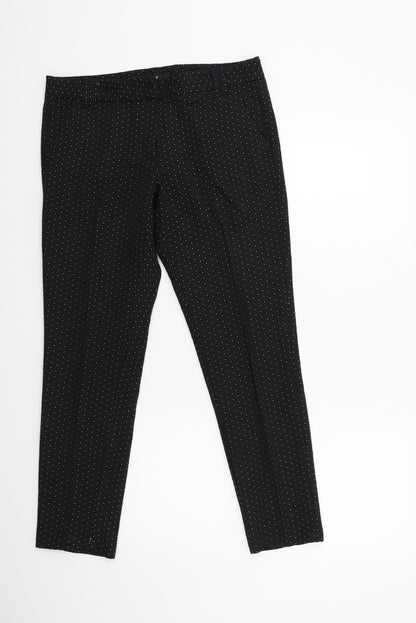 Womens UK Size 10 NEXT Regular Fit  Black Trousers