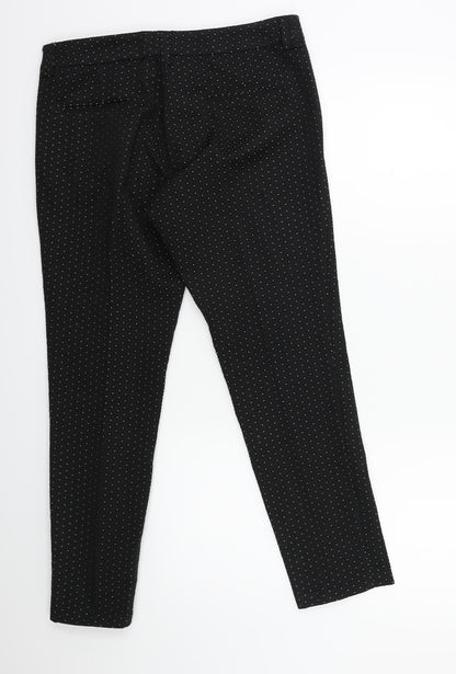 Womens UK Size 10 NEXT Regular Fit  Black Trousers