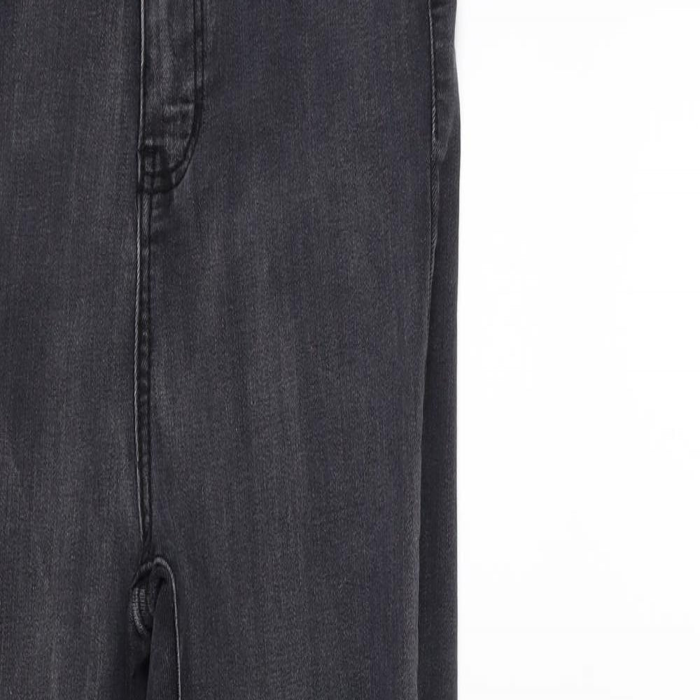 PRETTYLITTLETHING Womens Grey  Denim Skinny Jeans Size 10 L27 in