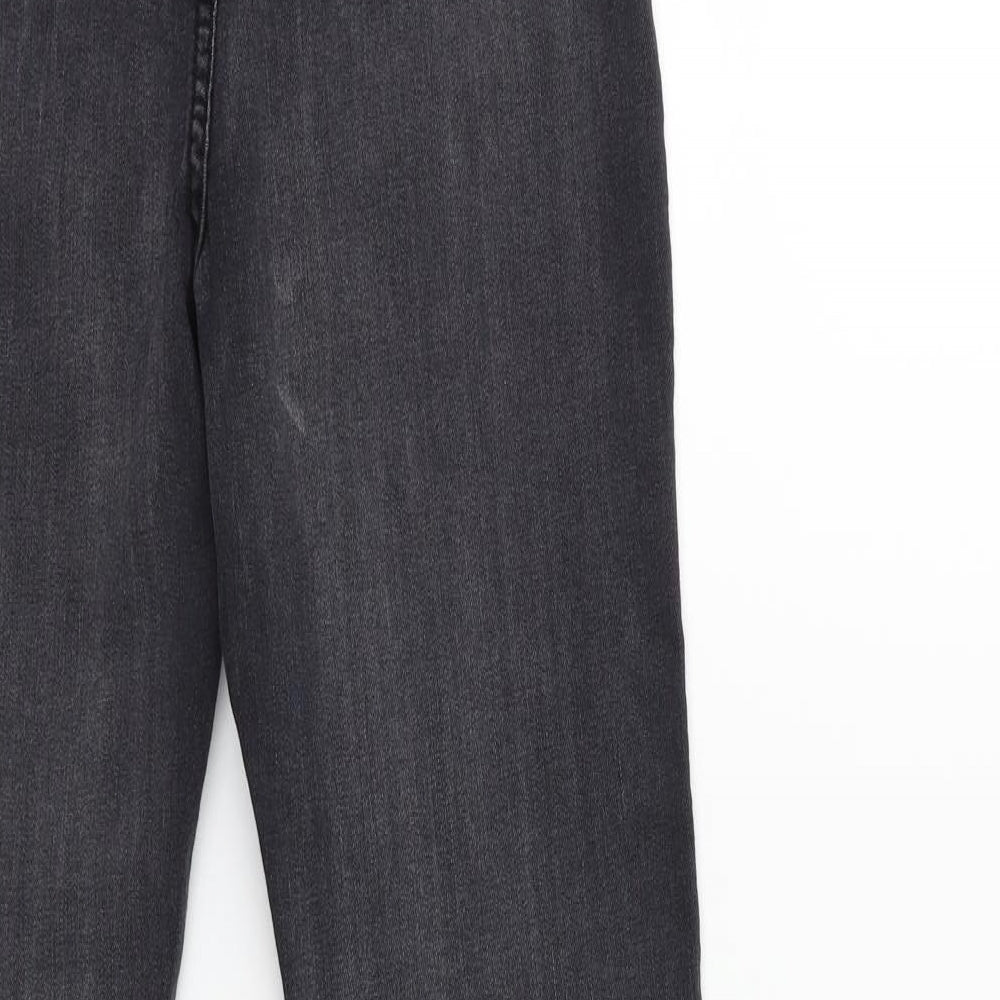 PRETTYLITTLETHING Womens Grey  Denim Skinny Jeans Size 10 L27 in