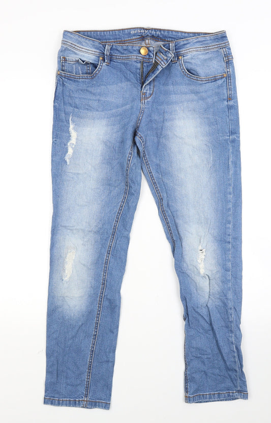 ORSAY Womens Blue  Denim Skinny Jeans Size 10 L25 in