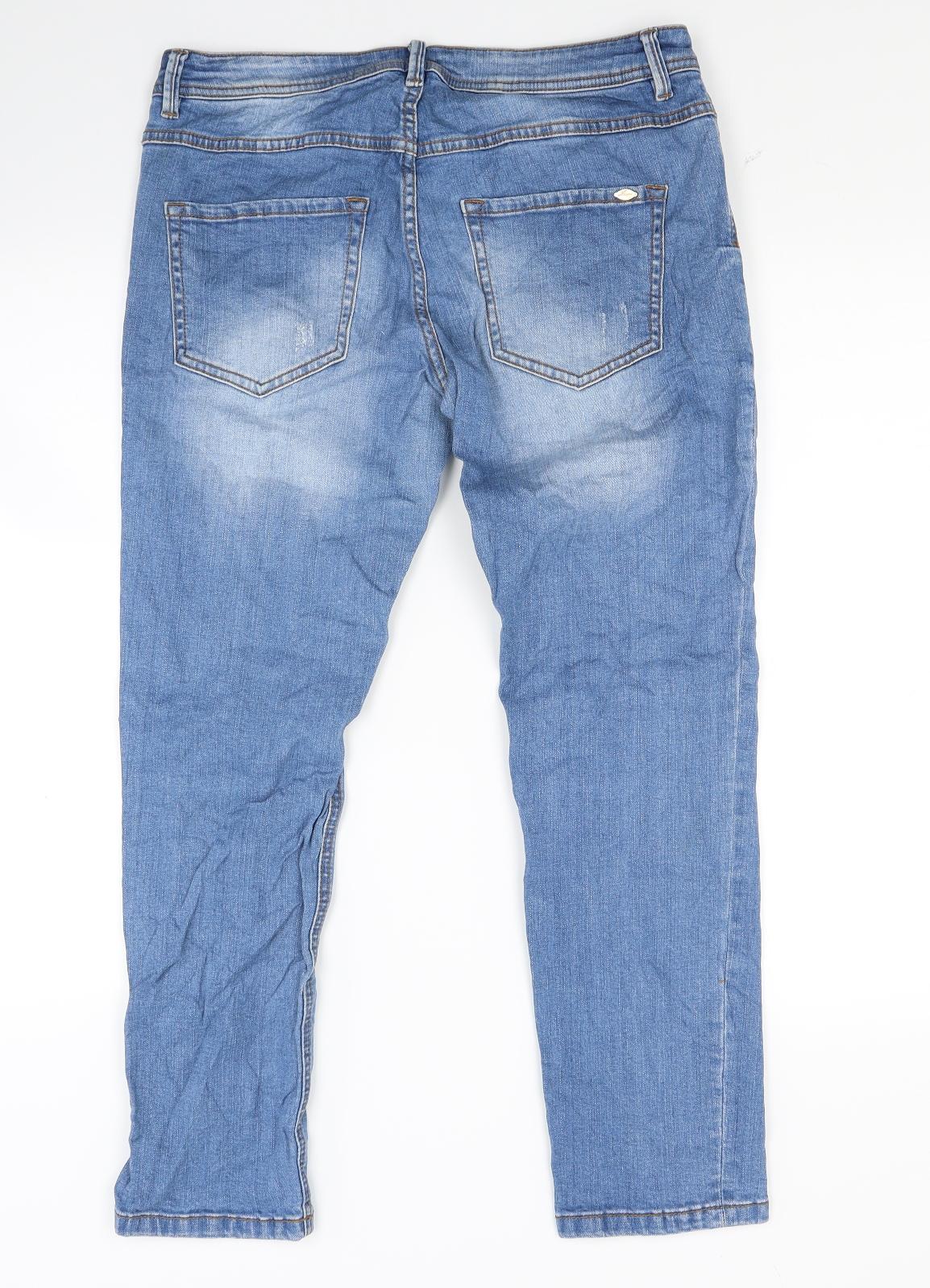 ORSAY Womens Blue  Denim Skinny Jeans Size 10 L25 in