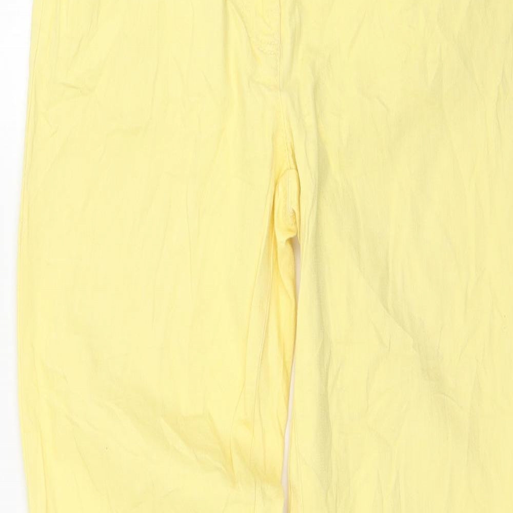 Gina Benotti Womens Yellow  Denim Straight Jeans Size 8 L28 in