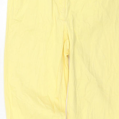 Gina Benotti Womens Yellow  Denim Straight Jeans Size 8 L28 in