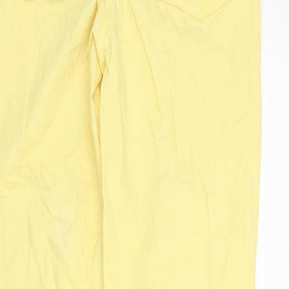 Gina Benotti Womens Yellow  Denim Straight Jeans Size 8 L28 in