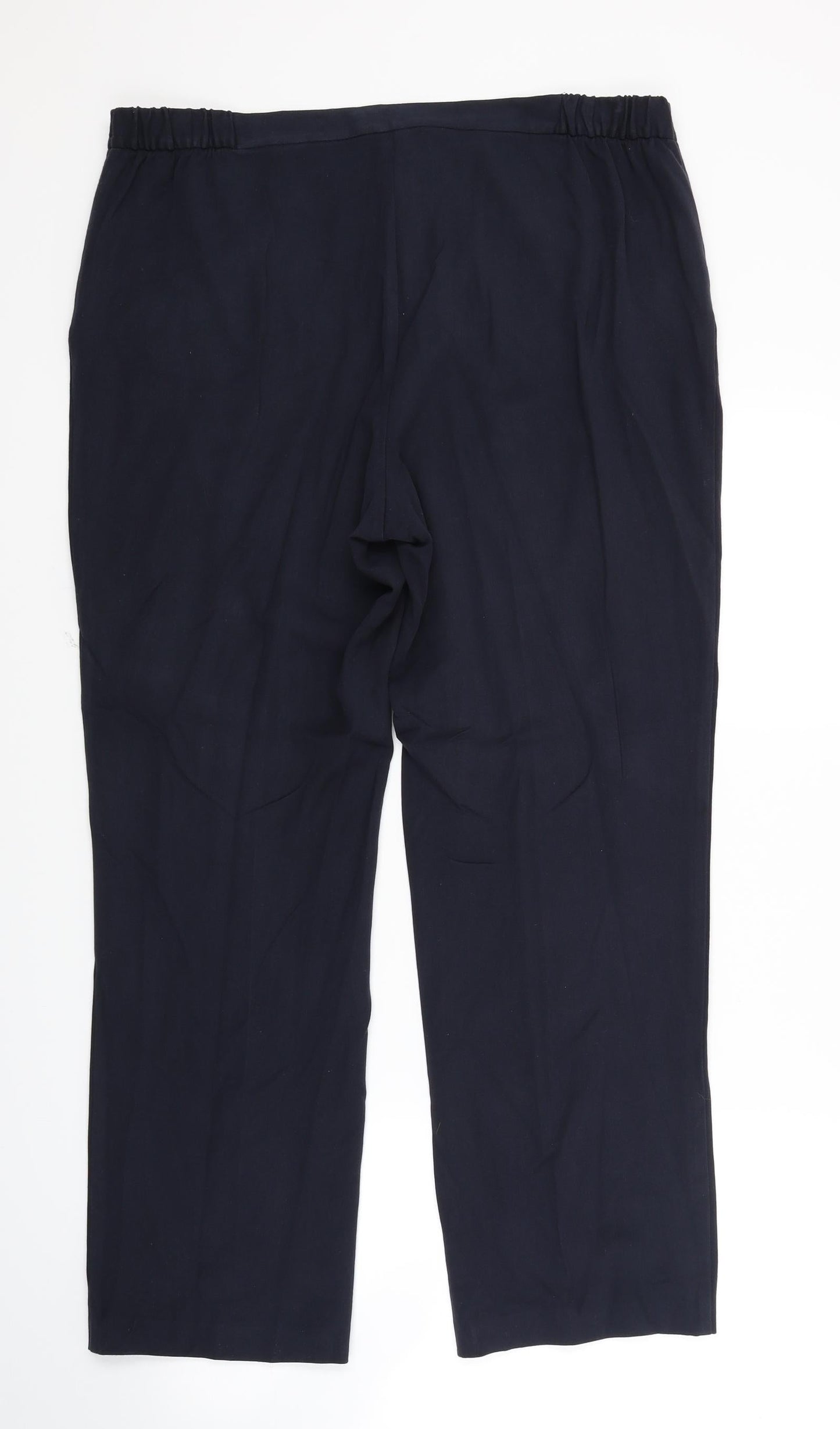 Womens UK Size 14 Marks and Spencer Regular Fit  Blue Trousers