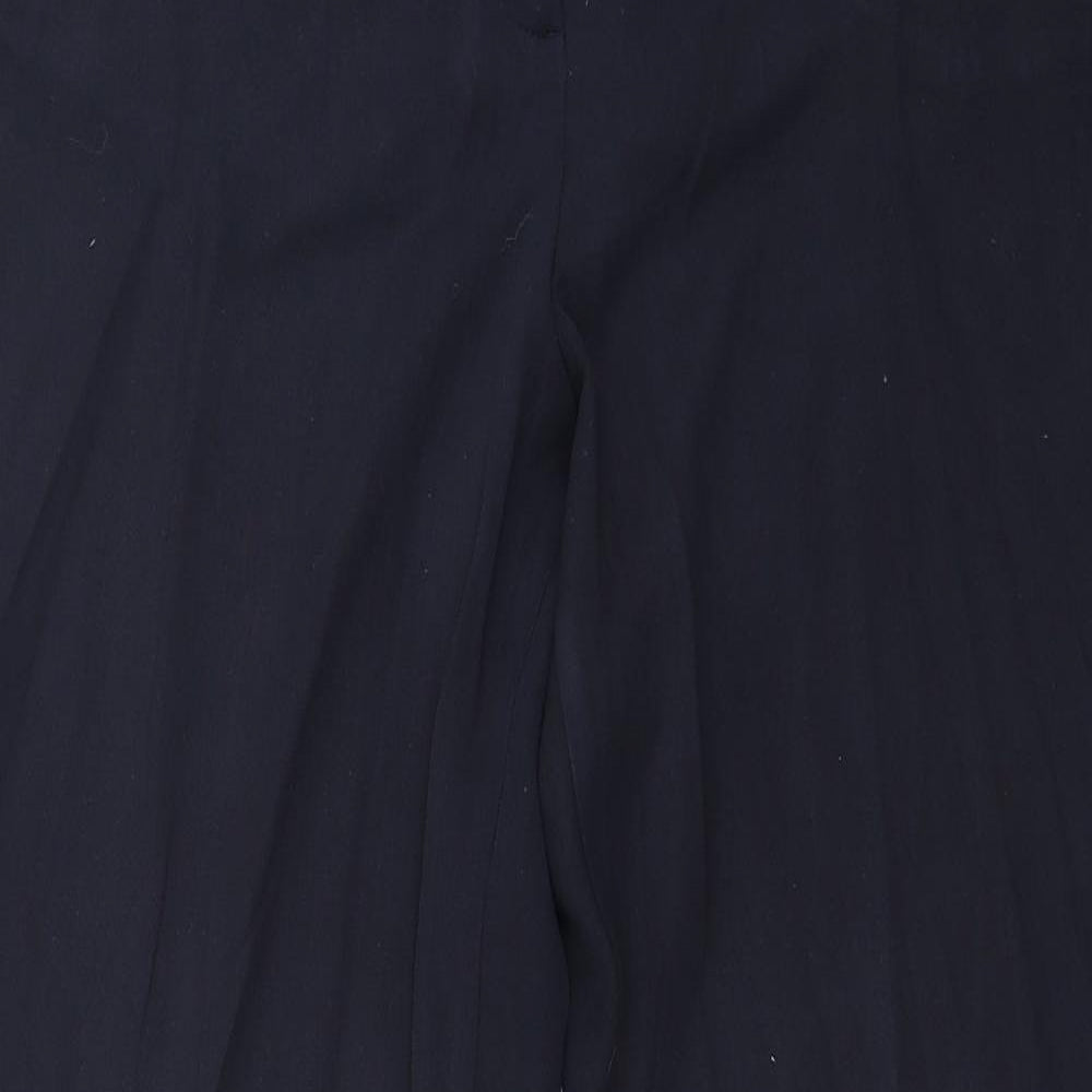 Womens UK Size 14 Marks and Spencer Regular Fit  Blue Trousers