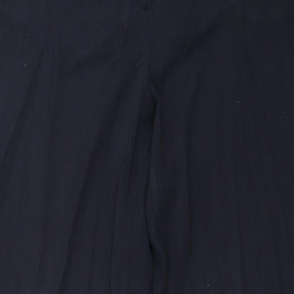 Womens UK Size 14 Marks and Spencer Regular Fit  Blue Trousers