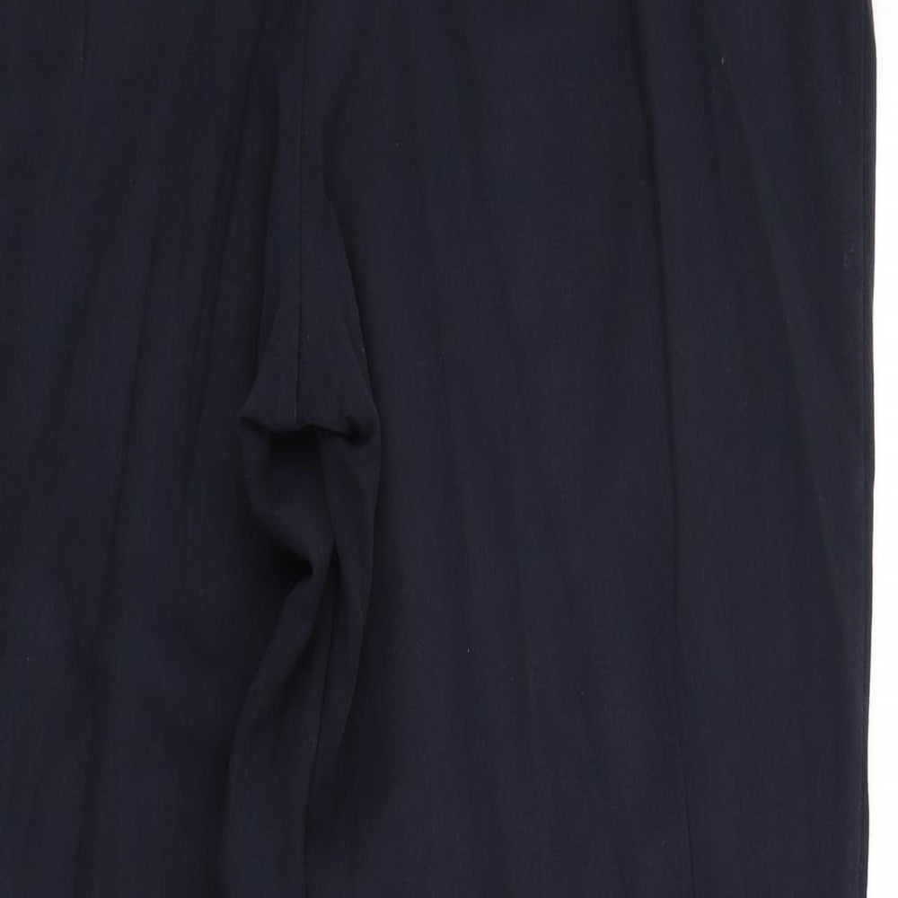 Womens UK Size 14 Marks and Spencer Regular Fit  Blue Trousers