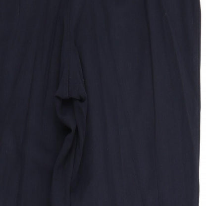Womens UK Size 14 Marks and Spencer Regular Fit  Blue Trousers