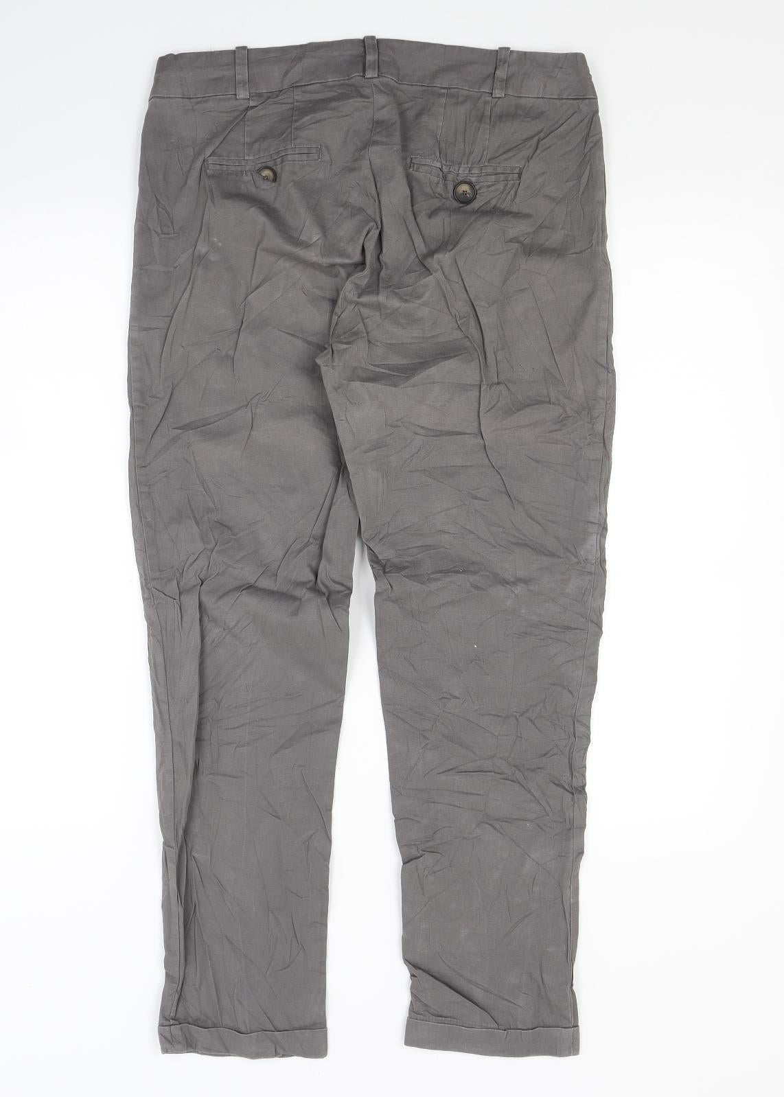 Unit Womens Brown   Trousers  Size 12 L27 in