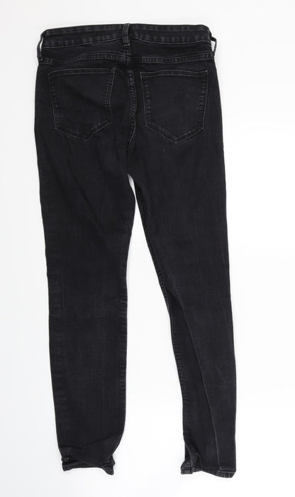 Womens UK Size 27 in H&M Regular Fit Skinny Black Jeans