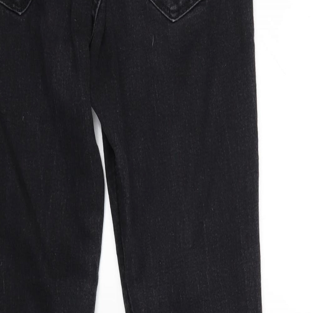 Womens UK Size 27 in H&M Regular Fit Skinny Black Jeans