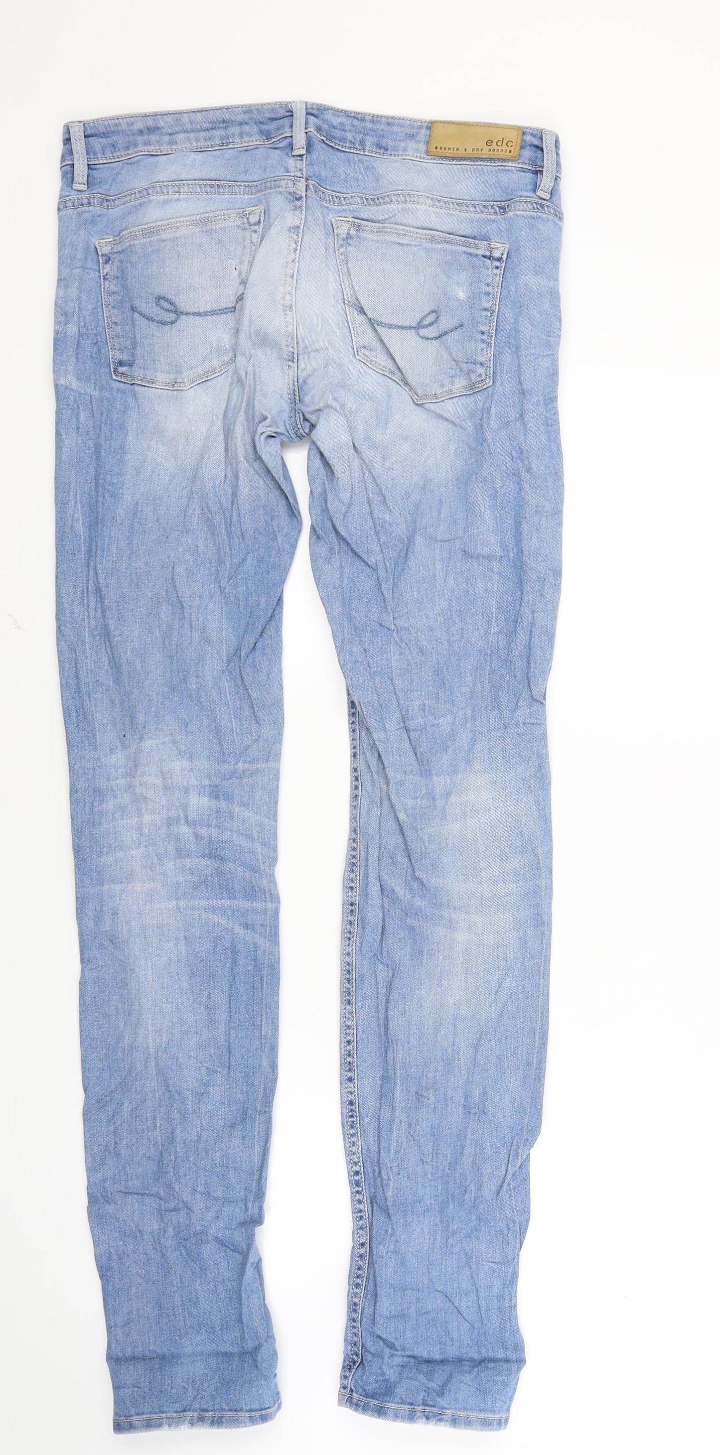 EDC Womens Blue  Denim Skinny Jeans Size 27 in L32 in