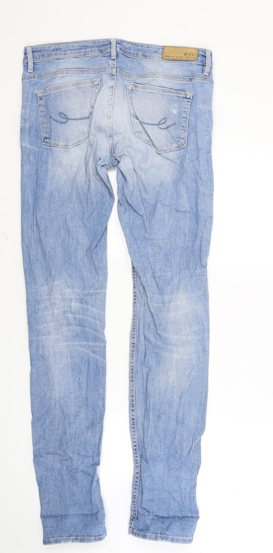 EDC Womens Blue  Denim Skinny Jeans Size 27 in L32 in