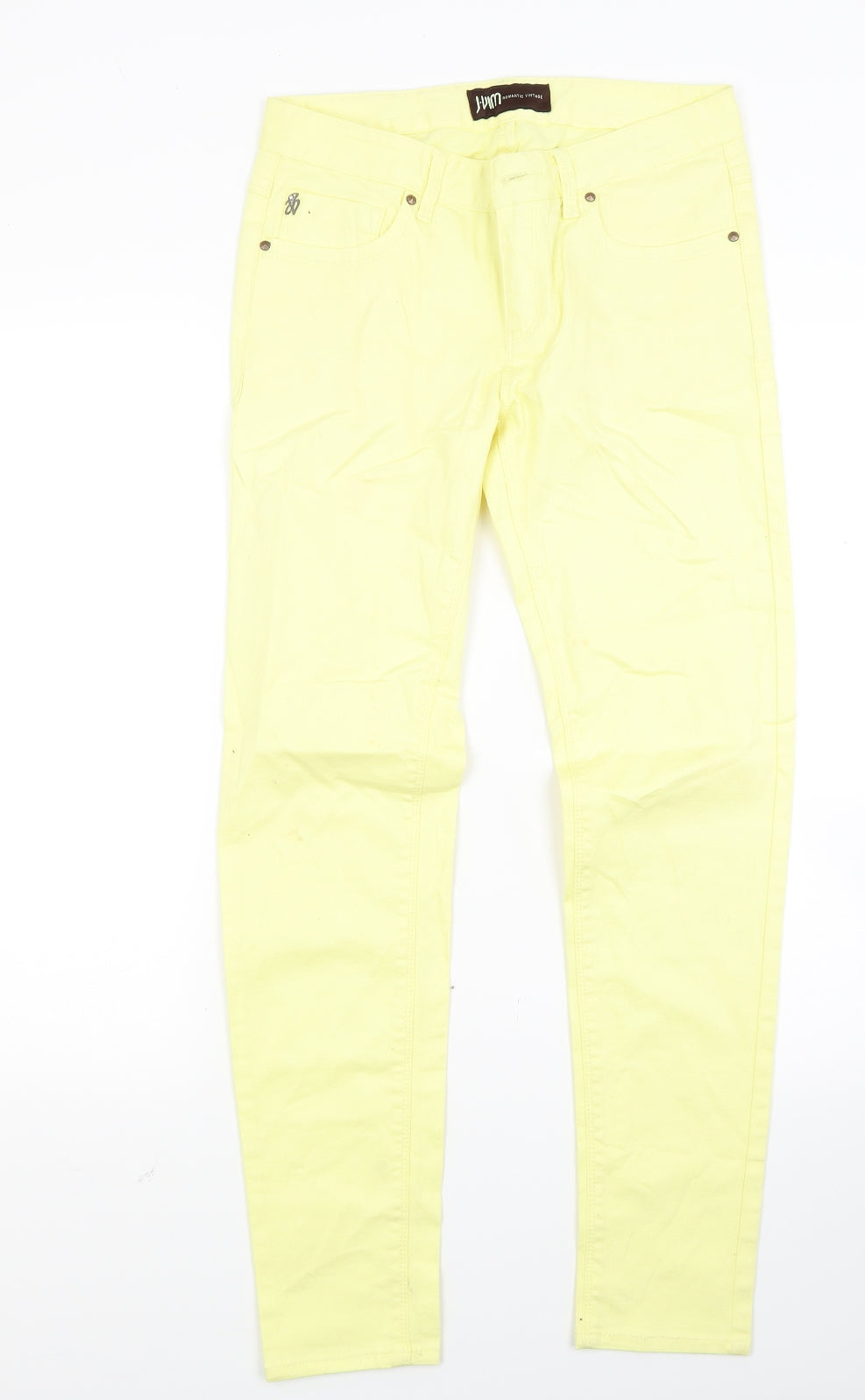 J uim Womens Yellow  Denim Skinny Jeans Size 28 in L27 in