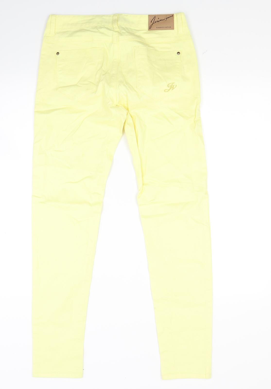 J uim Womens Yellow  Denim Skinny Jeans Size 28 in L27 in