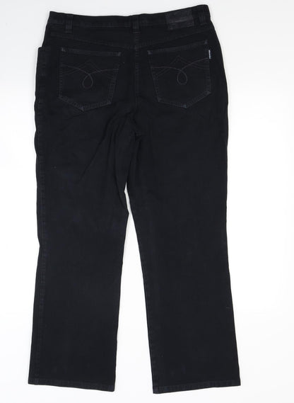 Wishele Womens Blue  Denim Straight Jeans Size 16 L26 in