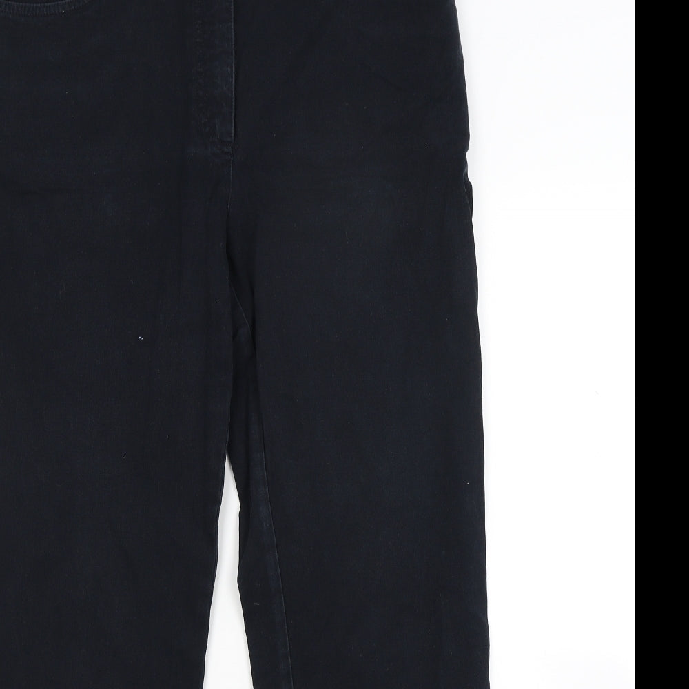 Wishele Womens Blue  Denim Straight Jeans Size 16 L26 in