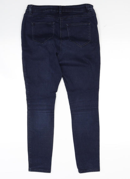 NEXT Womens Blue  Denim Skinny Jeans Size 12 L25 in