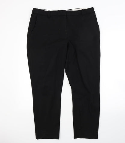 H&M Womens Black   Trousers  Size 14 L25 in