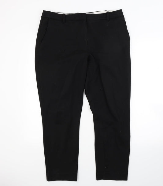 H&M Womens Black   Trousers  Size 14 L25 in