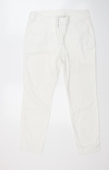 Womens UK Size 30 in Preworn Regular Fit  White Trousers