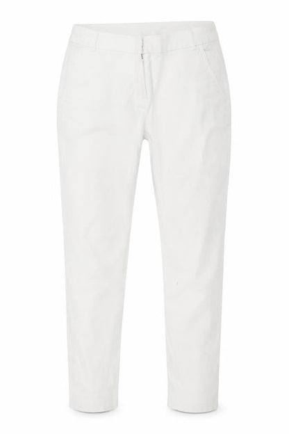 Womens UK Size 30 in Preworn Regular Fit  White Trousers
